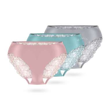 WIMIU Celana Dalam Wanita Premium Seamless Panty Lace Brokat Renda Brukat CD Kutang Wanita 1PCS 3000