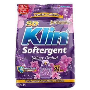SOKLIN SOFTERGENT 770gr DETERJEN BUBUK SABUN CUCI DETERGENT POWDER VELVET