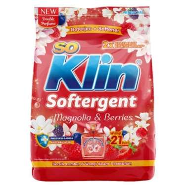 SOKLIN SOFTERGENT 770gr DETERJEN BUBUK SABUN CUCI DETERGENT POWDER MAGNOLIA BERRY