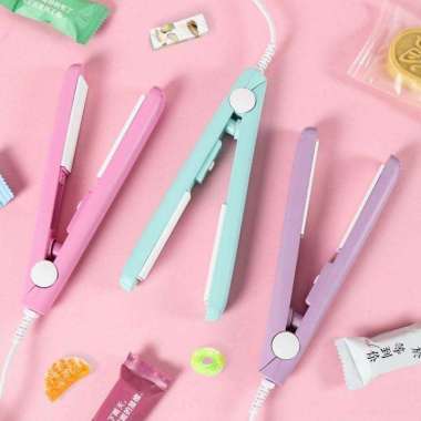 Alat Sealer Perekat Plastik Kemasan Portable Mini Hand Sealer Hitam