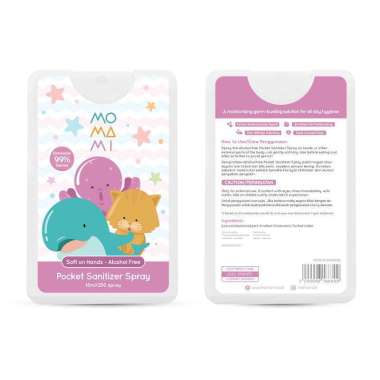 Momami Pocket Sanitizer All Character 18ml