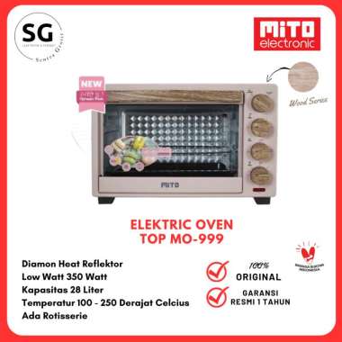 Mitochiba Mito Electric Oven Mito TOP MO-999 28L Wood Series Mito MO999