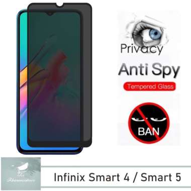Promo Tempered Glass Layar Anti Spy Infinix Smart 4 / Smart 5 Anti Gores Kaca Privasi Infinix Smart