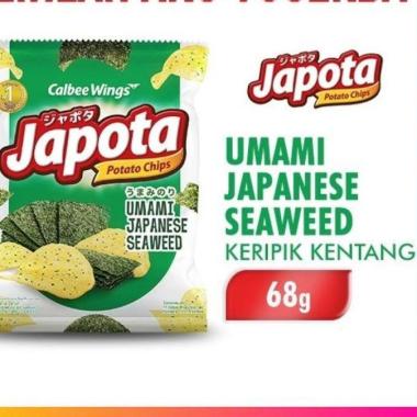 Japota Keripik Kentang Rumput Laut 68 Gr - ( Harga 1 Dus Isi 30 Pcs )