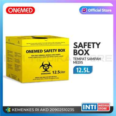 ONEMED - Safety Box 12,5 Liter | Tempat Sampah Medis