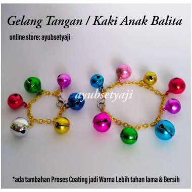 Gelang Bayi Gelang kaki Anak Balita gelang tangan Krincing kecil bell 01