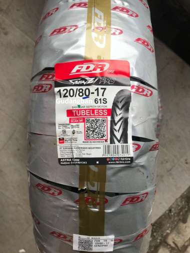 FDR Genzi Pro 120 80 17 Tubeless Ban motor Ninja Supermoto FREE PENTIL