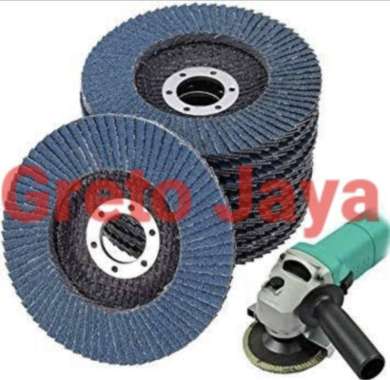 Flap Disc Disk Amplas Grid Grit Tumpuk Susun Flapdisc 4 inch Flapdisk 40 60 80 100 120 150 180 240 A