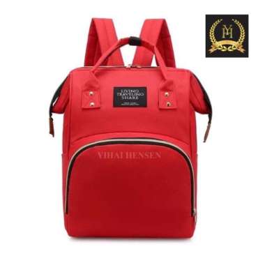 ZS ] Tas Ransel Anello Tas Bayi Backpack Mom&Baby Bag Diaper Bag - Merah Merah