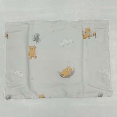 Cottonseeds Pillow Bolster Cover Brown Bear