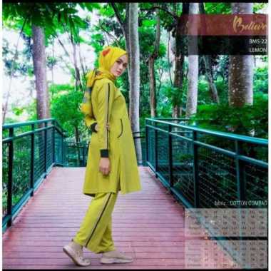 Believe Baju Olahraga Muslimah Bms 22 - Setelan Olahraga Wanita Believe Bms 22 L Peach