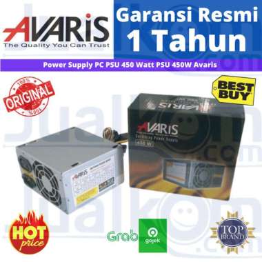 Power Supply PC PSU 450 watt PSU 450W Avaris