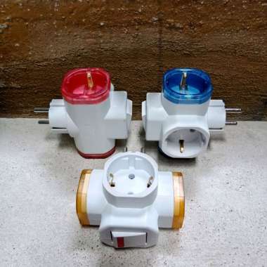 steker T arde + saklar lampu / steker T arde Switch
