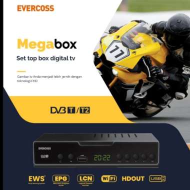 ZS Evercoss Set Top Box Pro Digital TV Receiver Full HD - STB+wifi dongle STB+wifi dongle