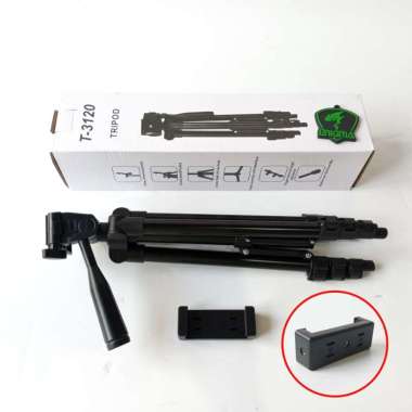 TRIPOD T3120 UNTUK KAMERA, HP & TEROPONG - ENIGMAZONE, Ukuran T3120+U HOLDER