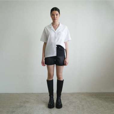 CELCIUS WOMAN Kemeja Lengan Pendek LIN000554C Putih M