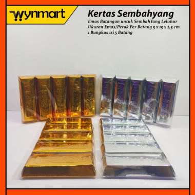 Emas dan Perak Batangan Untuk Sembahyang Leluhur Cheng Beng perak