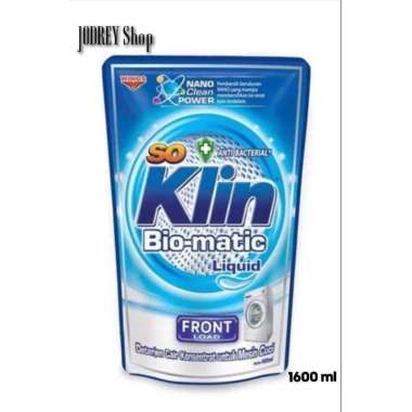 Promo Harga So Klin Biomatic Liquid Detergent Top Load 1600 ml - Blibli