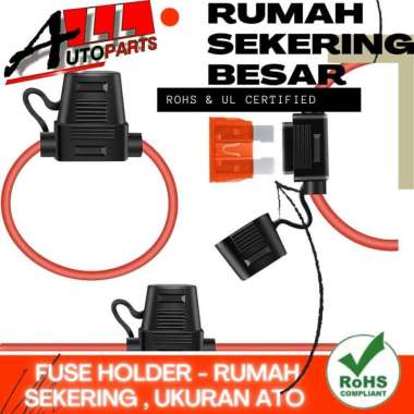 Rumah Sikring Pelindung Fuse Holder Waterproof Anti Air Pengaman Arus
