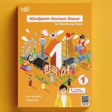 Jual Buku Belajar Bahasa Korea - Kkuljaem Korean Dasar 1