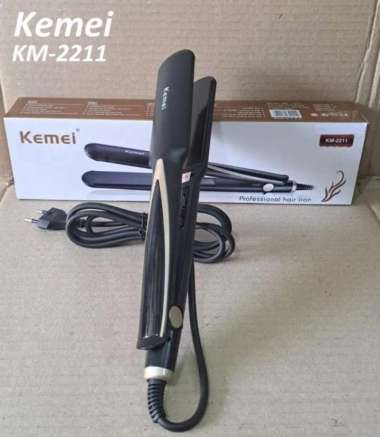 Kemei KM-2211 Catok Infra Red Ion-Alat Pelurus Rambut Catokan