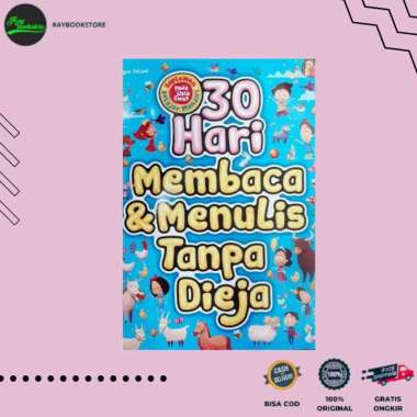 Buku Anak Tk Paud 30 Hari Belajar Membaca Dan Menulis Tanpa Dieja