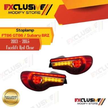 STOPLAMP TOYOTA FT86/GT86 SUBARU BRZ FACELIFT 2013 - 2015 RED CLEAR