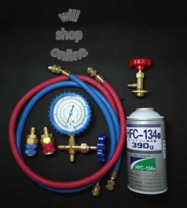 PAKET ALAT PENGISIAN PREON HFC KLEA R134A R134 AC MOBIL KOMPLIT MURAH Sight Glass