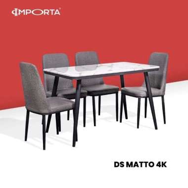 Importa Meja Makan 4K Marmer Minimalis Meja Keluarga (Palembang)