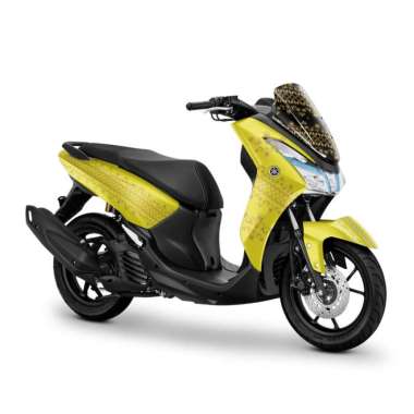 Stiker Full body Decal Motor Yamaha Lexi 125 Batik Kuning