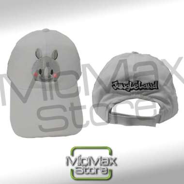 Topi Beno jungleland  Putih White Hat Polos Pria Wanita