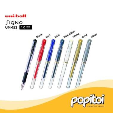 UNI-BALL Signo UM-153 Gel Pen Uniball Pulpen 1.0 mm Refill Isi Ulang Refill Blue