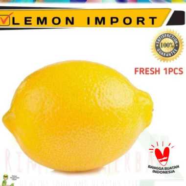 jeruk lemon import / lemon kualitas super / 1pcs buah segar 1 BUAH