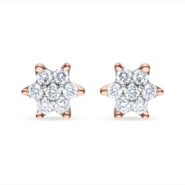 Anting Berlian Wanita Passion Jewelry - AF1252 CombinationGold