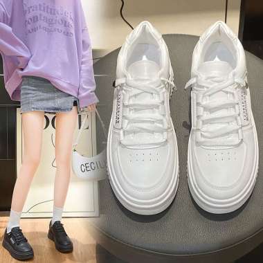 Supervice Taemin Sepatu Sneakers Wanita Korea 9193 37 WHITE