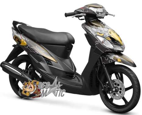 Decal Stiker Full Body Motor yamaha Mio Smile Sporty - Elang Hitam