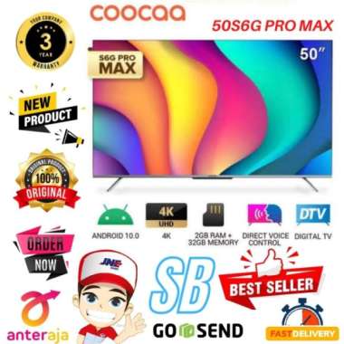 COOCAA 50S6G PRO MAX ANDROID DIGITAL 50 Inch - LED TV
