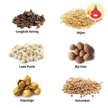 Bawangbagus Biji Pala/Cengkeh Kering/Lada/Ketumbar/Kapulaga 100gr Biji Pala