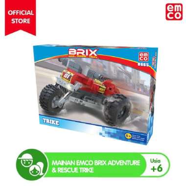 Mainan EMCO Brix Adventure & Rescue Trike