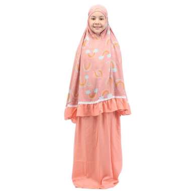 mukena tazbiya anak zaida dusty pink mukena cantik