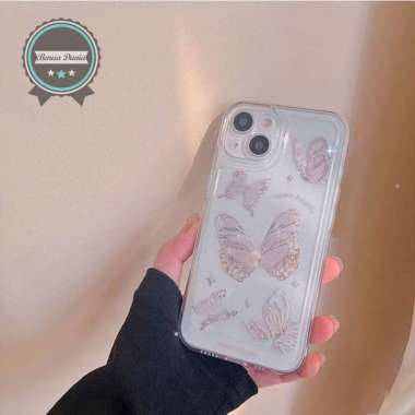 SOFTCASE SILIKON SOFT CASE CASING CLEAR TPU MOTIF KUPU KUPU XIAOMI REDMI NOTE 7 8 9 10 11 12 PRO 10