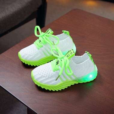 MetaCollections Sepatu led anak / Sepatu flyknit anak MTK37 26