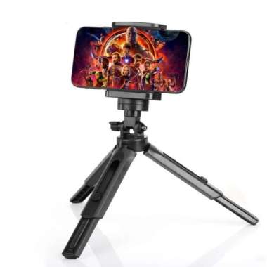 Tripod Mini Tempat HP Pegangan Handphone Mini plus Holder HD-30 Kaki Tiga
