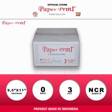 paperpryns continuous form / ncr / 9,5 x 11 / 3ply Multicolor