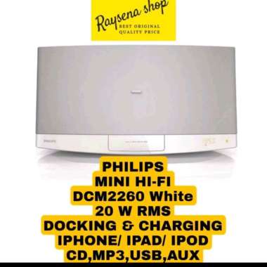 PHILIPS DCM2260 WHITE MINI HIFI SPEAKER