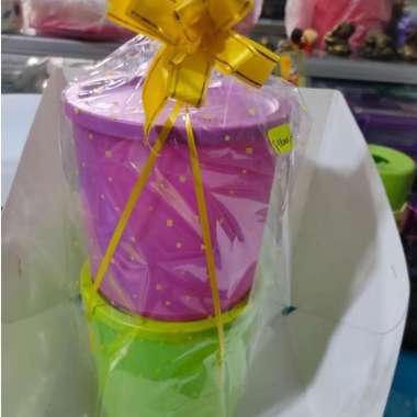 tupperware wadah makanan 2in1 berwarna