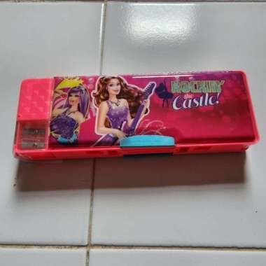 Kotak Pensil/ Tempat Pensil/ Pencil Case Magnet KM Barbie