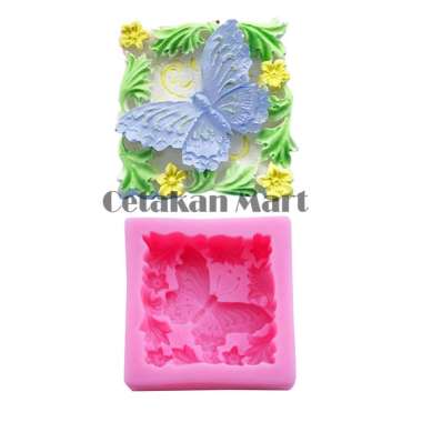 CMart Cetakan Silikon Sabun Single Butterfly
