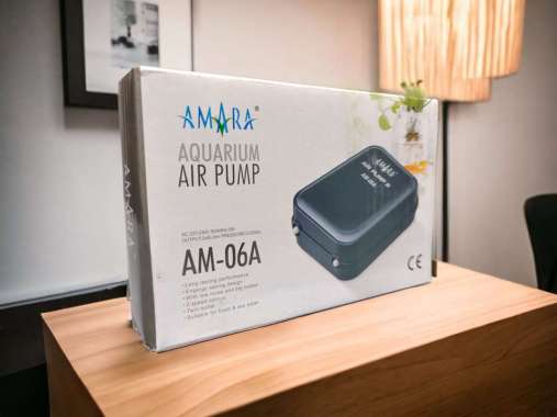 AMARA AM06A AM 06 A AERATOR AIRATOR 2 LUBANG MESIN GELEMBUNG UDARA AQUARIUM AQUASCAPE HANYA MESIN