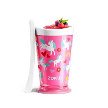 [BEST SELLER] Zoku Unicorn Blue Slush/Shake Maker - Alat Pembuat Es Krim Instant, Alat Pembuat Es Se